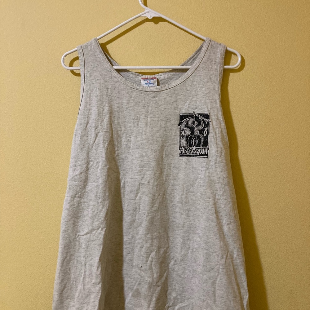 Vintage Gray Hawaii Tank Top